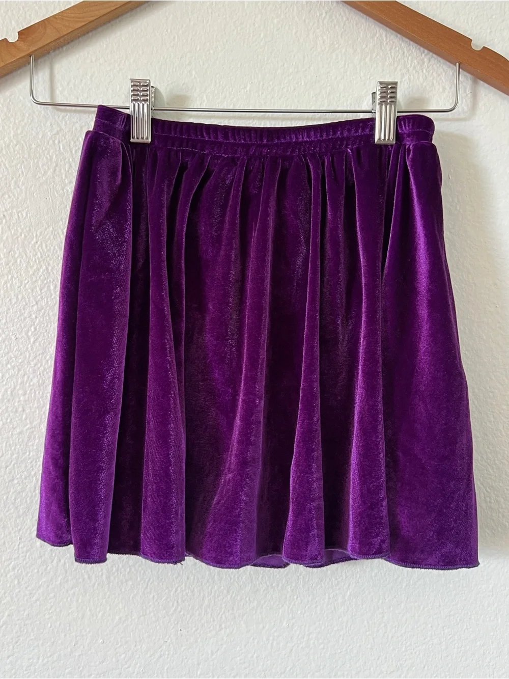 Purple Velvet Charm Top/Skort Set